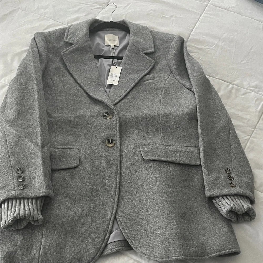Favorite Daughter Gray Wool Blazer - Picture 1 of 7